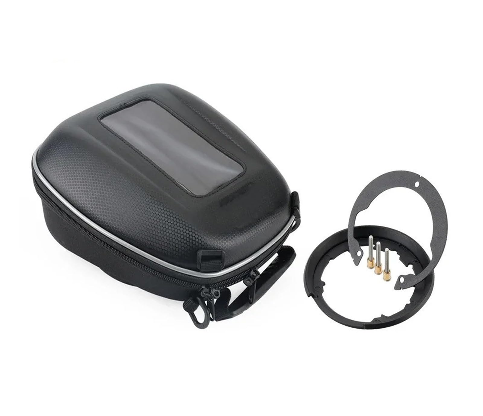 Motorrad Satteltaschen Für CFMOTO Für 800MT Für 800NK Für 2024 Racing Rucksack Motorrad Tank Taschen Gepäck Lagerung Tasche wasserdichte Navigation Handtasche Motorrad Werkzeug(Bag and Tanklock) von XEXJHQQ