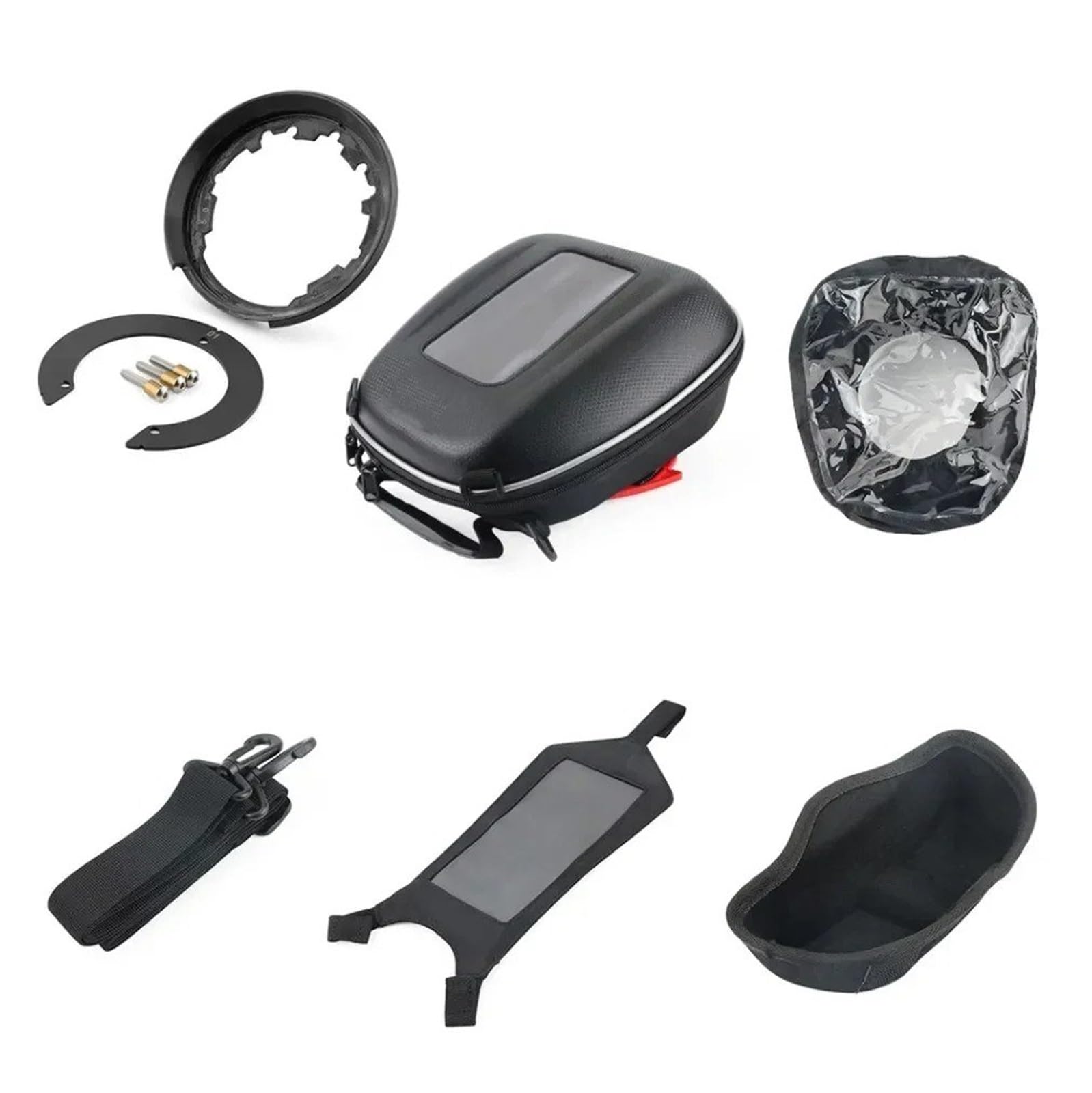Motorrad Satteltaschen Für Suzuki DL 650 1000 1050 Für XT Für V-Strom 2012-2024 Motorrad Telefon Navigation Tanklock Gepäck Kraftstoff Tank Tasche Motorrad Werkzeug(A Set) von XEXJHQQ