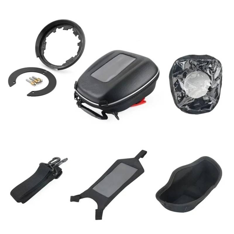 Motorrad Satteltaschen Für Suzuki DL 650 1000 Für 1050 XT Für V-Strom 2012-2024 Motorrad Telefon Navigation Tanklock Gepäck Kraftstoff Tank Tasche Motorrad Werkzeug(A Set) von XEXJHQQ