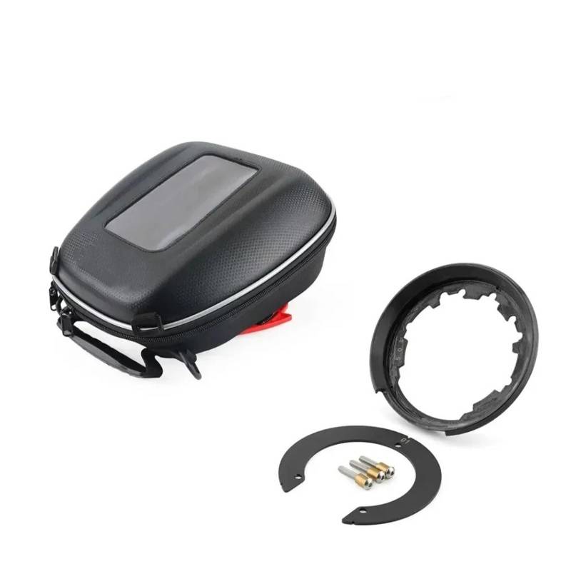 Motorrad Satteltaschen Für Suzuki DL 650 1000 Für 1050 XT Für V-Strom 2012-2024 Motorrad Telefon Navigation Tanklock Gepäck Kraftstoff Tank Tasche Motorrad Werkzeug(Bag and Adapter) von XEXJHQQ