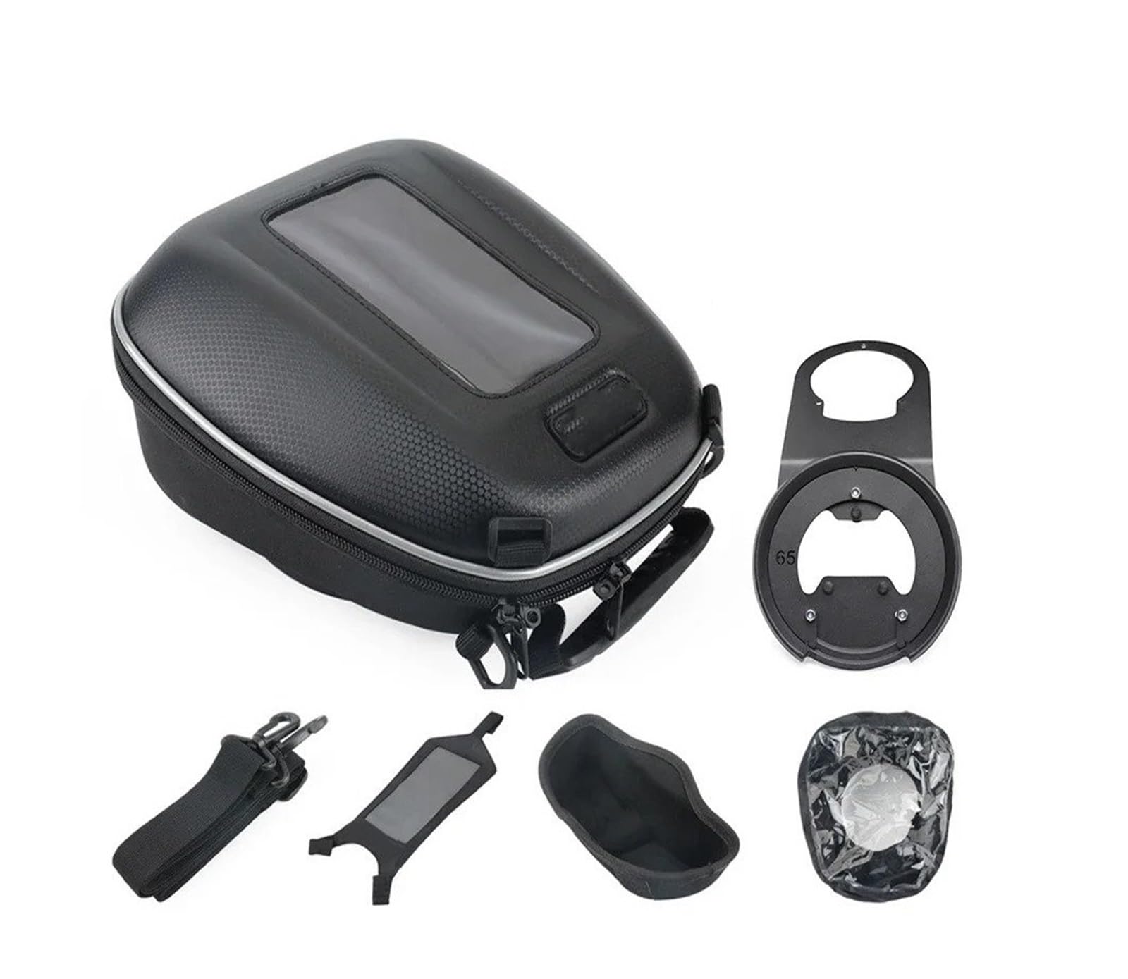 Motorrad Satteltaschen Für XL750 Für Transalp 750 2024 2023 Tank Tasche Motorrad Navigation Gepäck Tanklock Racing Rucksack Wasserdicht Motorrad Werkzeug(F. Complete Set) von XEXJHQQ