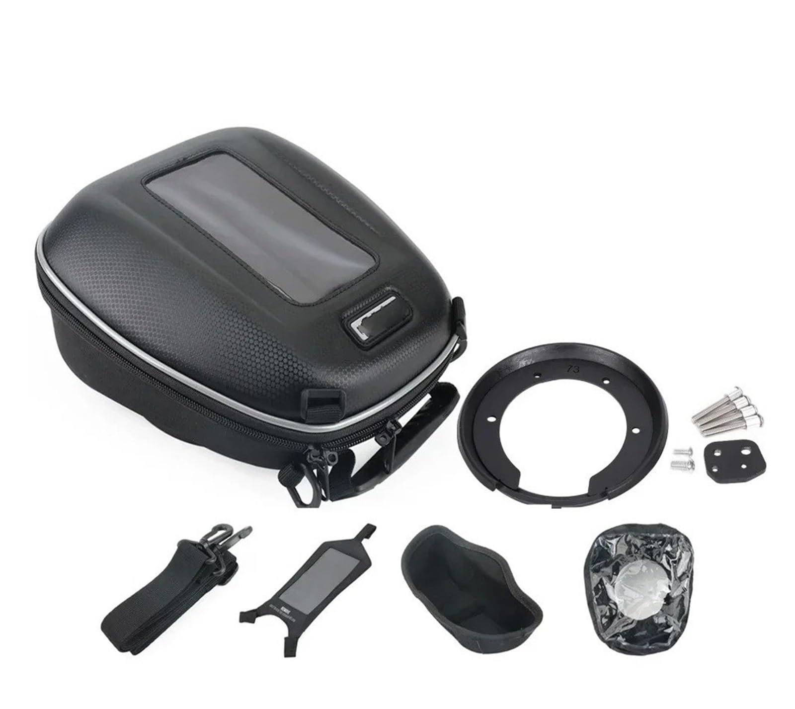Motorrad Satteltaschen Für ZONTES Tank Tasche Gepäck Motorrad Zubehör Tanklock Racing Rucksack Navigation Tanklock Taschen wasserdichte Teile Motorrad Werkzeug(E. Complete Set) von XEXJHQQ