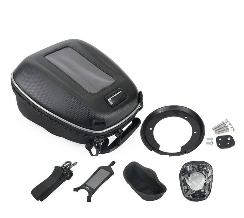 Motorrad Satteltaschen Für ZONTES Tank Tasche Gepäck Motorrad Zubehör Tanklock Racing Rucksack Navigation Tanklock Taschen wasserdichte Teile Motorrad Werkzeug(E. Complete Set) von XEXJHQQ