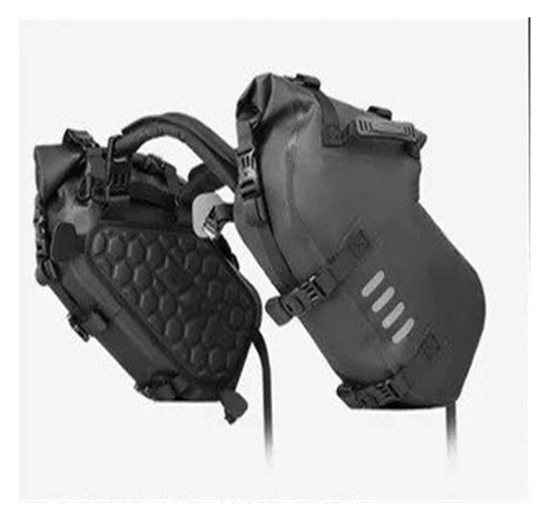 Motorrad Satteltaschen Motorrad-Seitentasche Wasserdicht 2-teilig Tragbar 18 L/28 L/48 L Große Kapazität Motorrad-Gepäcktasche Reitsatteltasche Motorrad Werkzeug(Black-18L(9Lx2)) von XEXJHQQ