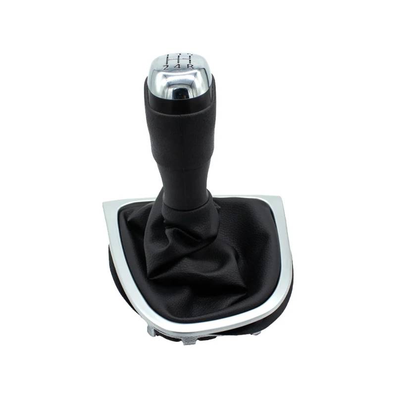 Schaltknauf Abdeckung Für Clio 4 IV 2012-2019 Schaltknauf Gamasche Boot Abdeckung Fall 5/6 Geschwindigkeit Stick Ändern Kopf Getriebe Staub Abdeckung Schaltknüppel(Chrome 5 Speed) von XEXJHQQ