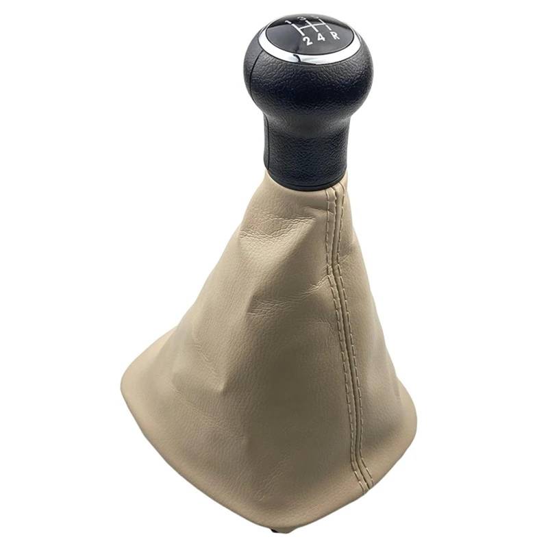 Schaltknauf Abdeckung Für VW Für Passat Für B5 1998-2004 5/6 Geschwindigkeit Schaltknauf Gamasche Boot Hebel Staub Anti-Staub-Abdeckung Schaltknüppel(5 Speed Beige A) von XEXJHQQ