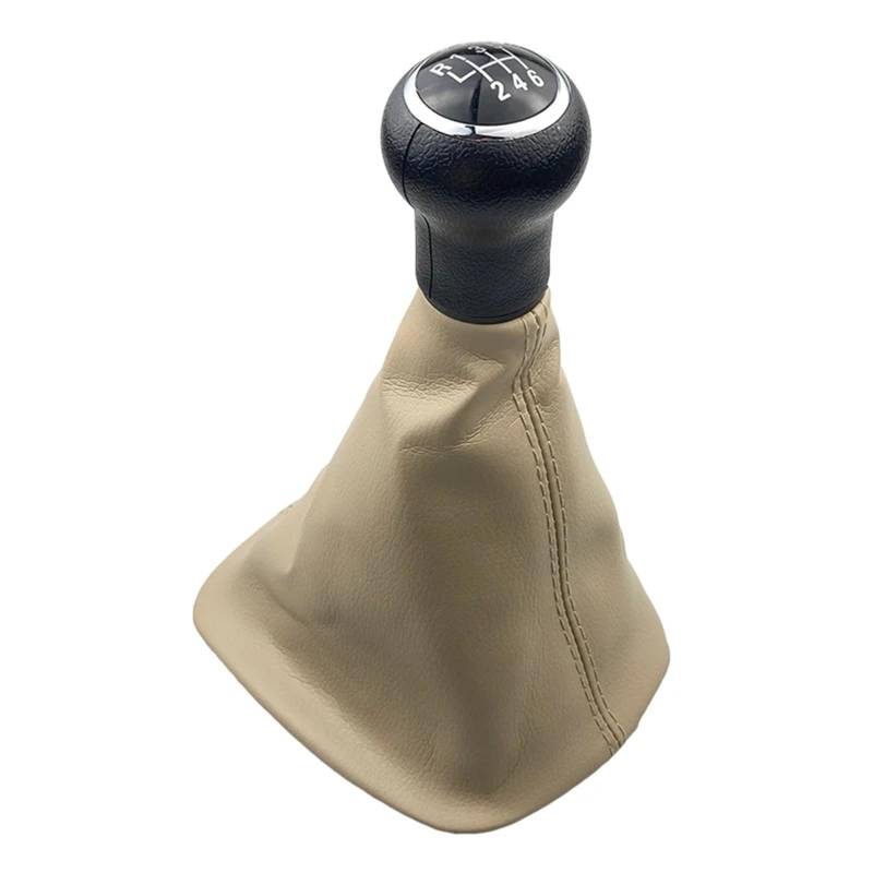 Schaltknauf Abdeckung Für VW Für Passat Für B5 1998-2004 5/6 Geschwindigkeit Schaltknauf Gamasche Boot Hebel Staub Anti-Staub-Abdeckung Schaltknüppel(6 Speed Beige A) von XEXJHQQ