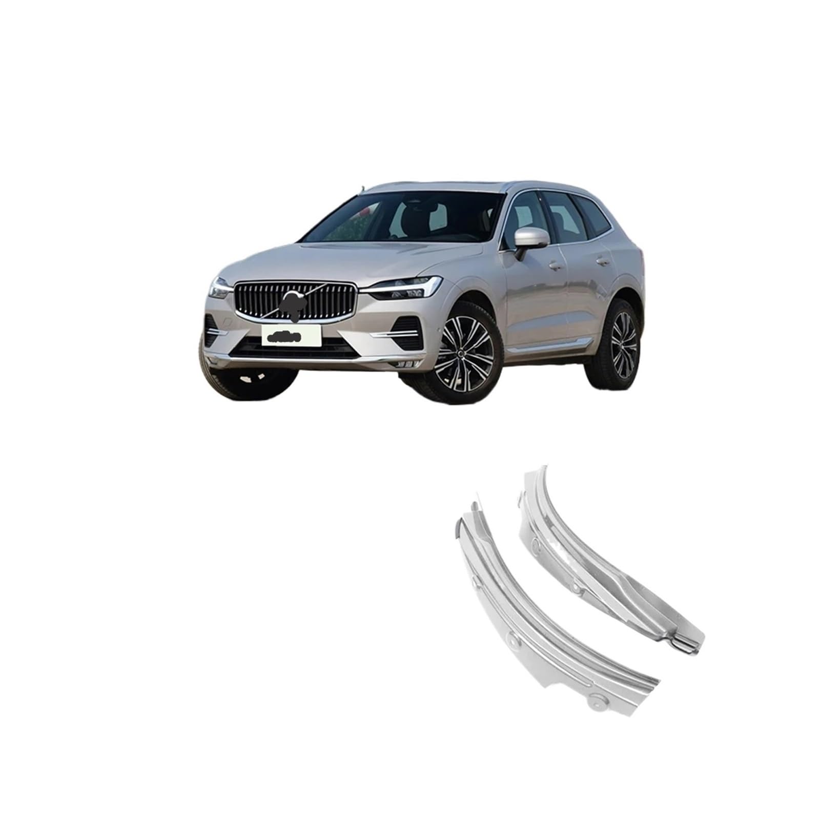 2025 kompatibel for Volvo XC60 Schmutzfänger blau 2018 2019 2020–2024 spezielle Hintertür Hinterrad Kotflügel Modifikation Autozubehör Kotflügel(735) von XFSBHMKH