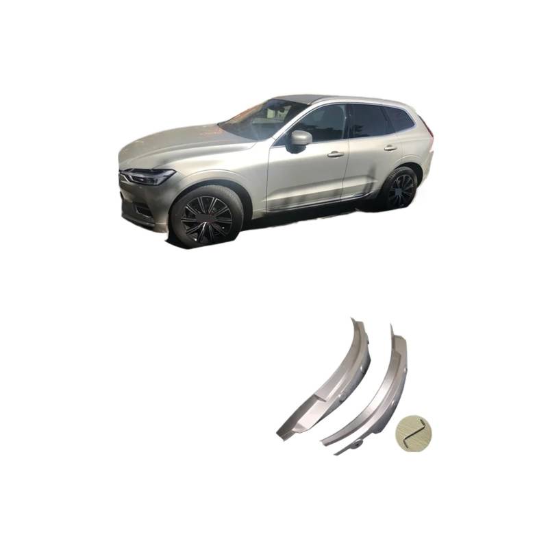 2025 kompatibel for Volvo XC60 Schmutzfänger blau 2018 2019 2020–2024 spezielle Hintertür Hinterrad Kotflügel Modifikation Autozubehör Kotflügel(Luminous sand719) von XFSBHMKH