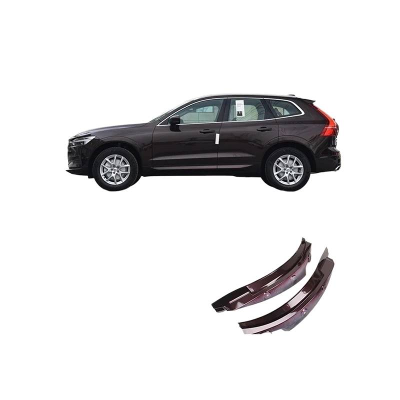 2025 kompatibel for Volvo XC60 Schmutzfänger blau 2018 2019 2020–2024 spezielle Hintertür Hinterrad Kotflügel Modifikation Autozubehör Kotflügel(Maple brown722) von XFSBHMKH