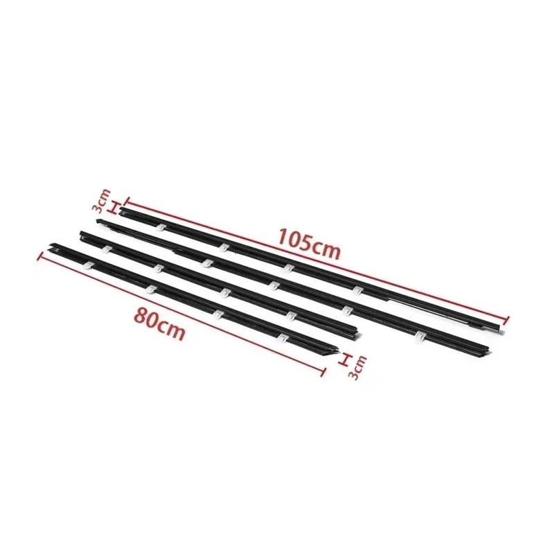 4 STÜCKE Auto Fenster Glas Fenster Dichtung Form Trim Kompatibel for Honda Civic 2001-2019(2012-2015) von XFSBHMKH