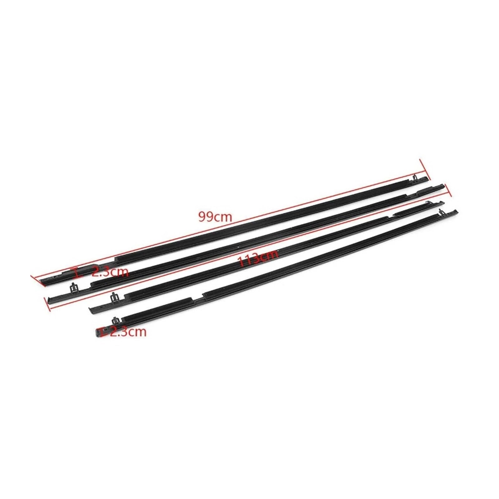 4 STÜCKE Autofenster Weathers Glasfenster Gummidichtung Formverkleidung Kompatibel for Honda Civic 2006-2019(2006-2011) von XFSBHMKH