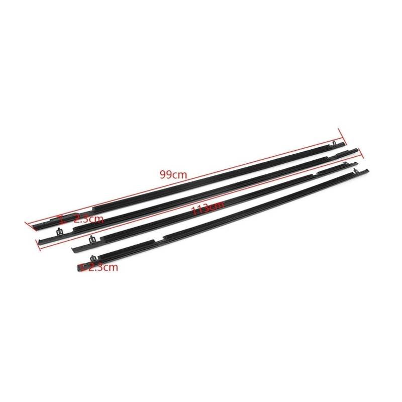 4 STÜCKE Autofenster Weathers Glasfenster Gummidichtung Formverkleidung Kompatibel for Honda Civic 2006-2019(2006-2011) von XFSBHMKH
