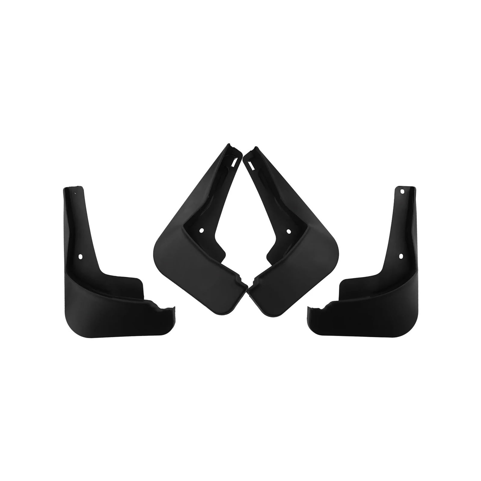 4 Stücke Schwarz Auto Vorne Hinten Spritzschutz Schmutzfänger Schutz Kompatibel for Hyundai Ioniq 6 2022+ Rad Kotflügel Auto Zubehör von XFSBHMKH