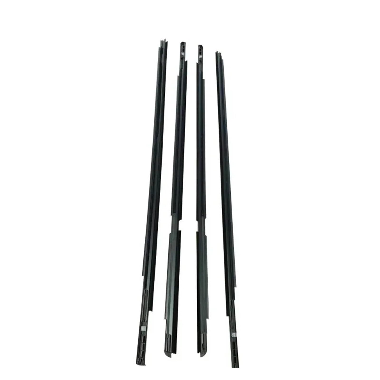 4-teilige Fensterdichtungen, kompatibel mit Toyota Yaris Schrägheck 2006–2013 (4 Türen), Gummidichtungsstreifen for die vordere und hintere Außenseite der Glasscheibe, Schwarz von XFSBHMKH