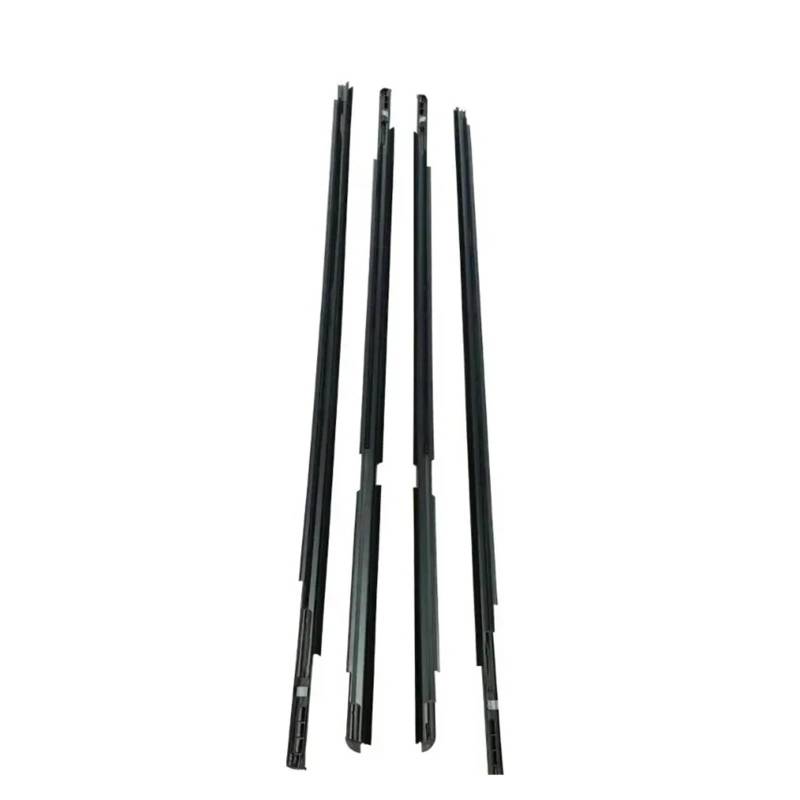 4-teilige Fensterdichtungen, kompatibel mit Toyota Yaris Schrägheck 2006–2013 (4 Türen), Gummidichtungsstreifen for die vordere und hintere Außenseite der Glasscheibe, Schwarz von XFSBHMKH
