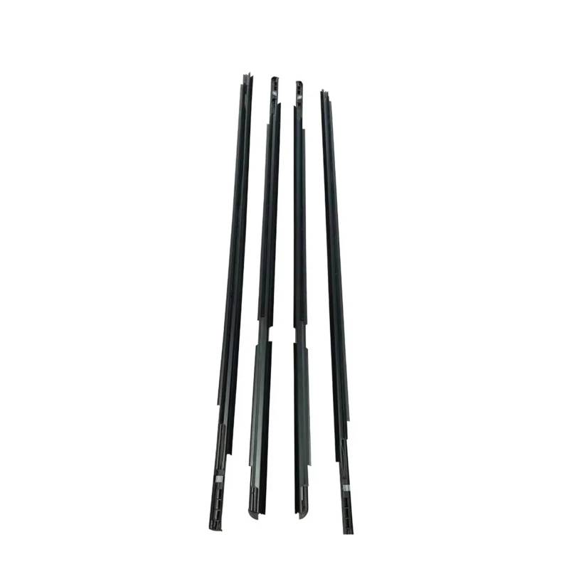 4-teilige Fensterdichtungen, kompatibel mit Toyota Yaris Schrägheck 2006–2013 (4 Türen), Gummidichtungsstreifen for die vordere und hintere Außenseite der Glasscheibe, Schwarz von XFSBHMKH