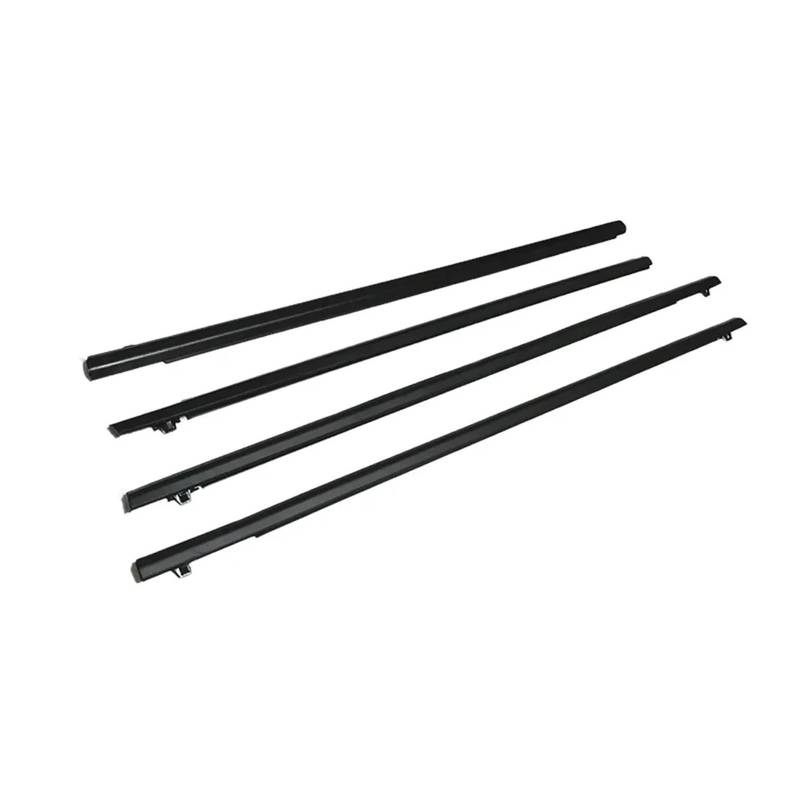 4-teiliges Fenster-Dichtungsprofil, kompatibel mit Honda Fit 2009–2014, Seitentür-Außenfenster, Glas-Gummigürtel, Formverkleidung, Dichtungsstreifen von XFSBHMKH