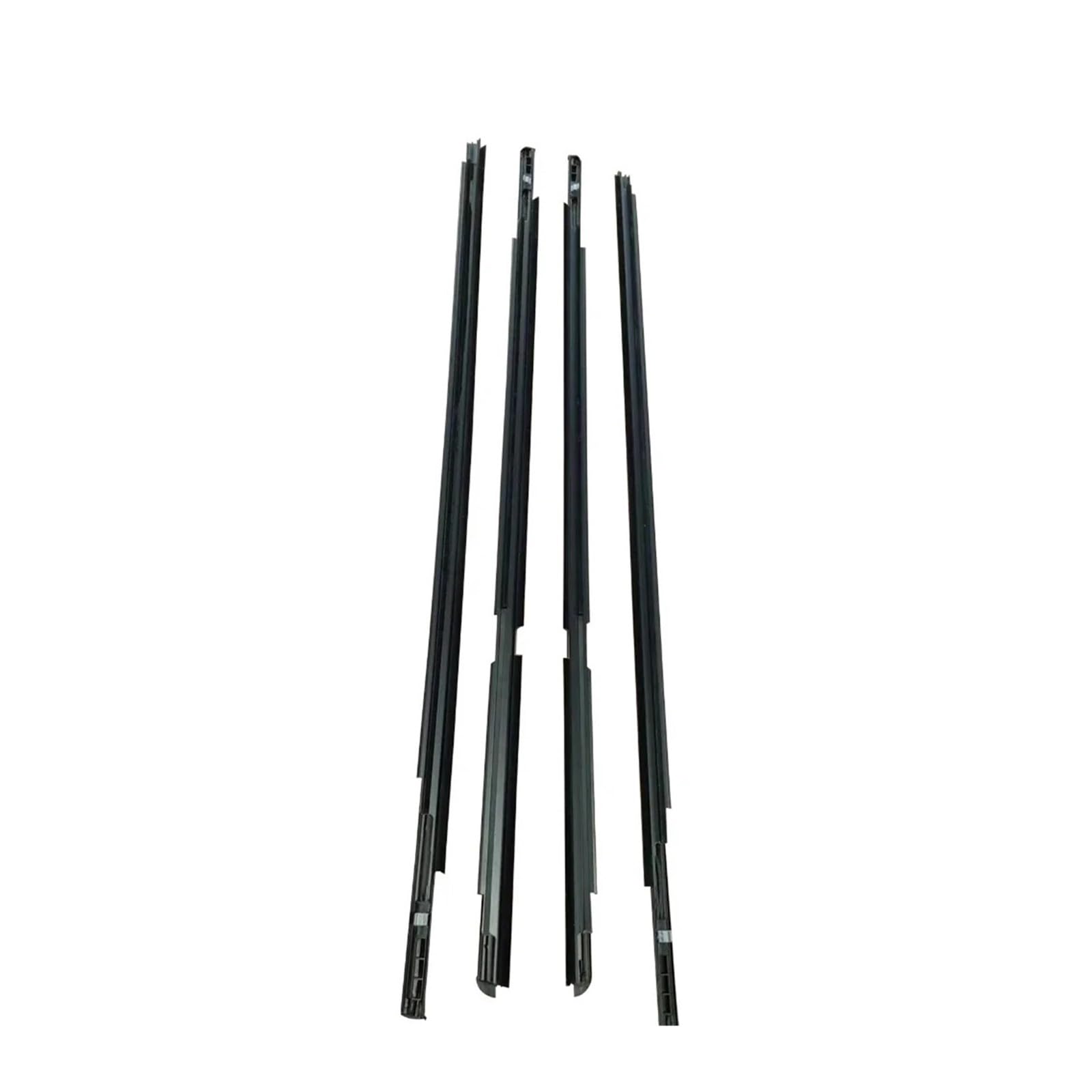 4-teiliges Fenster-Dichtungsprofil, kompatibel mit Toyota Yaris Schrägheck 2006–2013 (4 Türen), Seitentür-Außenglas, Gummi-Dichtungsstreifen, Gürtel, Schwarz von XFSBHMKH