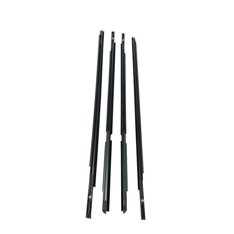 4-teiliges Fenster-Dichtungsprofil, kompatibel mit Toyota Yaris Schrägheck 2006–2013 (4 Türen), Seitentür-Außenglas, Gummi-Dichtungsstreifen, Gürtel, Schwarz von XFSBHMKH