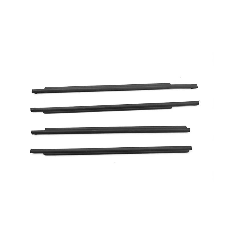 4-teiliges äußeres Fensterdichtungsprofil, kompatibel mit Toyota Prius 2004–2015, Seitentürglas, Gummigürtel, Formteil, wasserdichter Abdichtungsschutz(2004-2009) von XFSBHMKH
