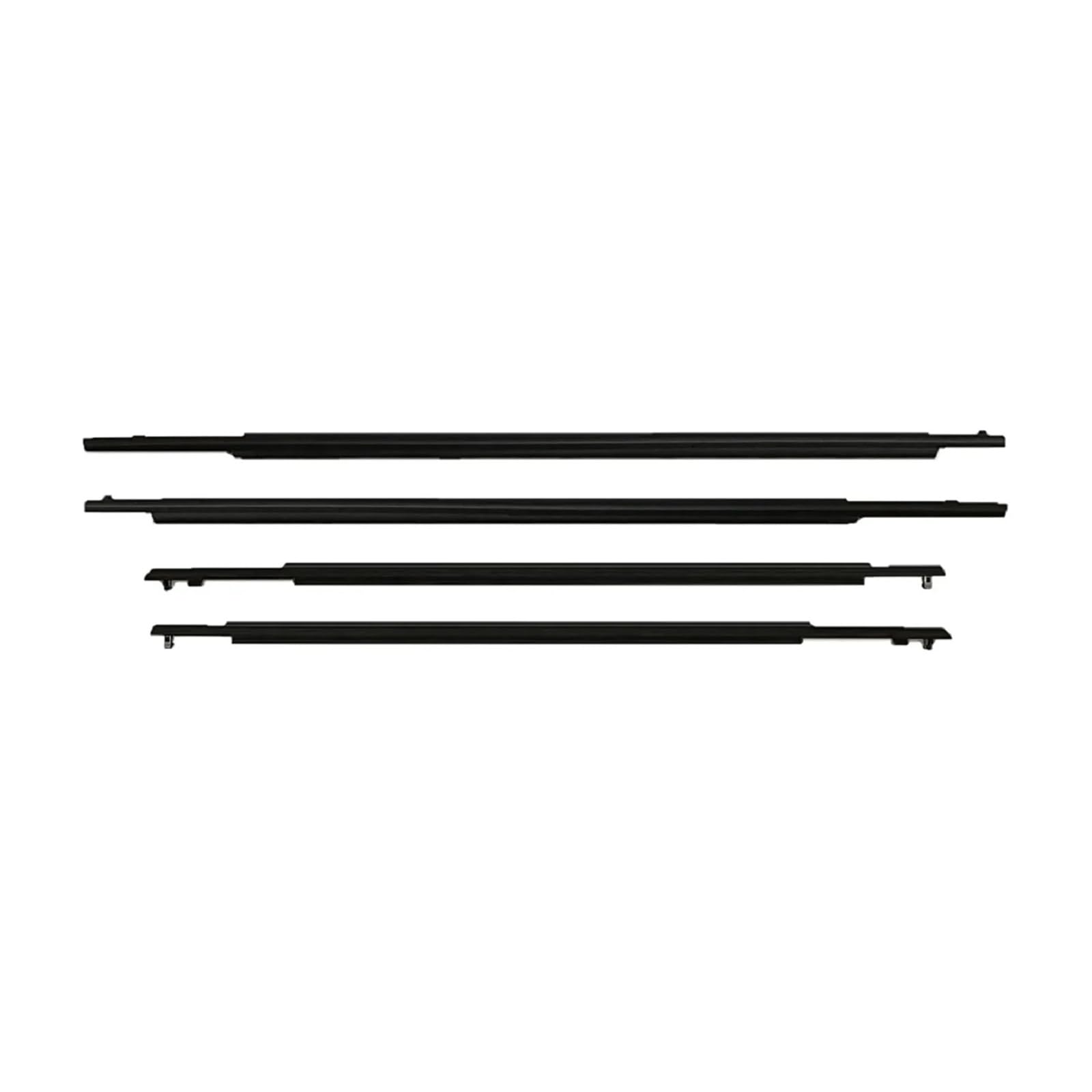 4-teiliges äußeres Fensterdichtungsprofil, kompatibel mit Toyota Prius 2004–2015, Seitentürglas, Gummigürtel, Formteil, wasserdichter Abdichtungsschutz(2010-2015) von XFSBHMKH