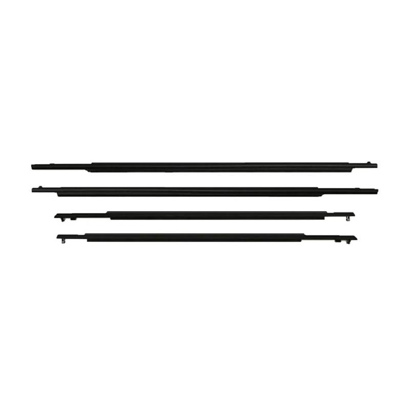 4-teiliges äußeres Fensterdichtungsprofil, kompatibel mit Toyota Prius 2004–2015, Seitentürglas, Gummigürtel, Formteil, wasserdichter Abdichtungsschutz(2010-2015) von XFSBHMKH