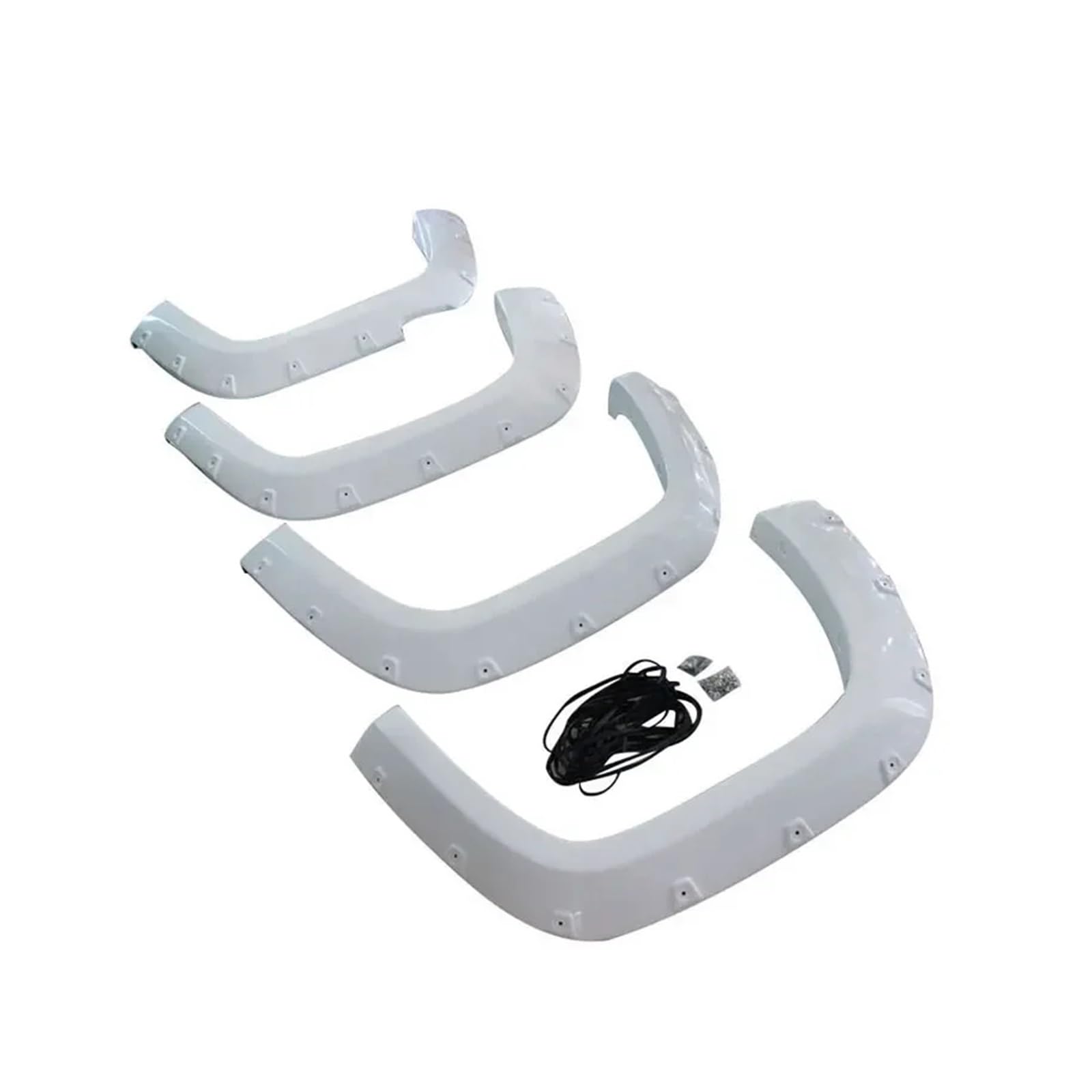 9 Zoll Kotflügelverbreiterung Autozubehör Kotflügel kompatibel for Volkswagen Amarok 2009 2010 2011 2012 2013 2014 2015 2016 2017 2018 Doppelkabine(White) von XFSBHMKH