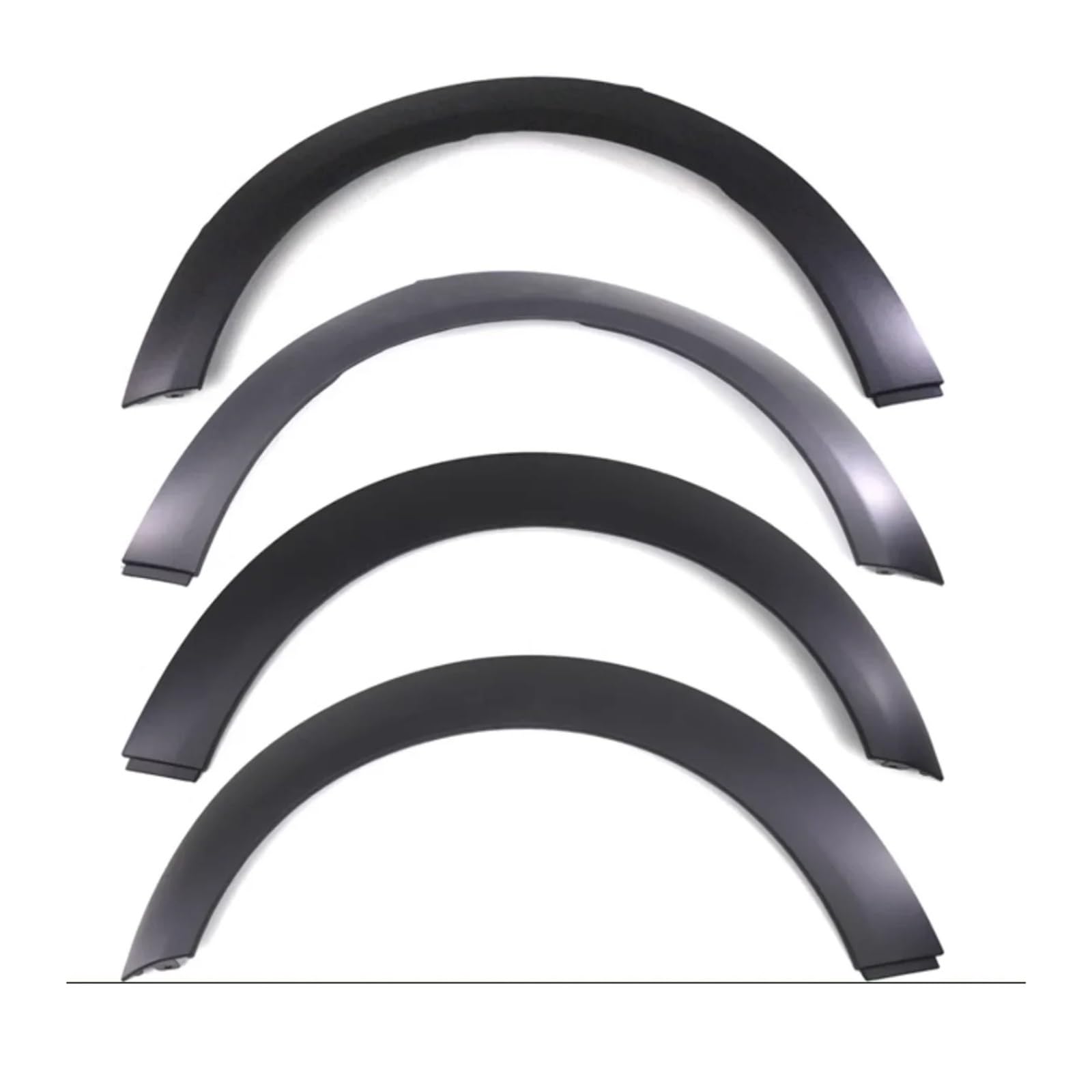 Auto-Radlaufverkleidung, Augenbraue, oberer Kotflügel, Gummiabdeckung, Auto-Kotflügelteile, Außenersatz, kompatibel for BMW Mini R55 R56 R57 R58 R59(1 set 4pcs) von XFSBHMKH