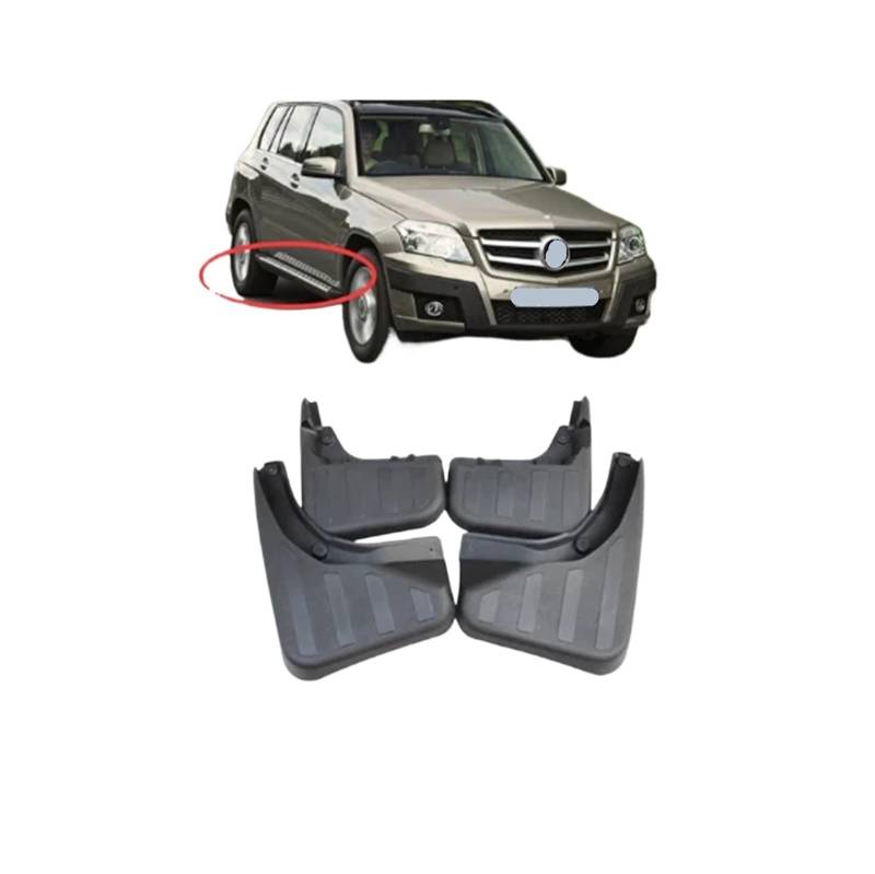 Auto-Schmutzfänger kompatibel for Mercedes Benz GLK-Klasse X204 2009~2015 200 250 300 350 Kotflügel Spritzschutz Kotflügel Schmutzfänger Autozubehör(Whitout Step door) von XFSBHMKH
