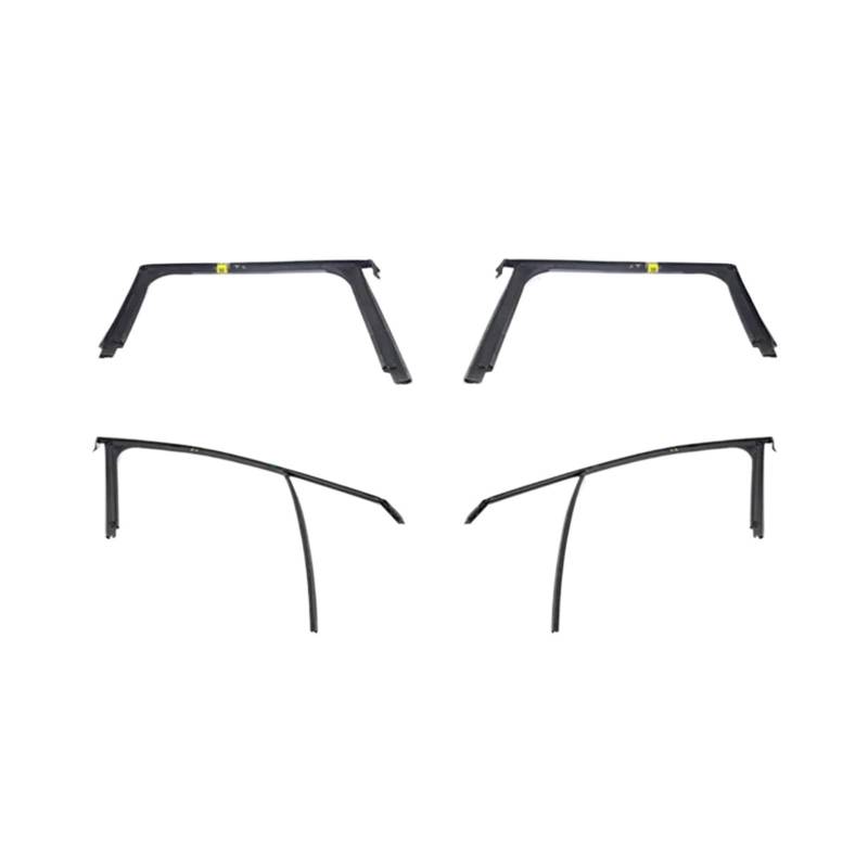 Autofenster-Gummistreifen for obere Abdichtung, Türglasheber, Führungsnut, Schlammmulde, kompatibel mit Peugeot 2008 9678120880G 9678120780D(Rear Left 1PC) von XFSBHMKH