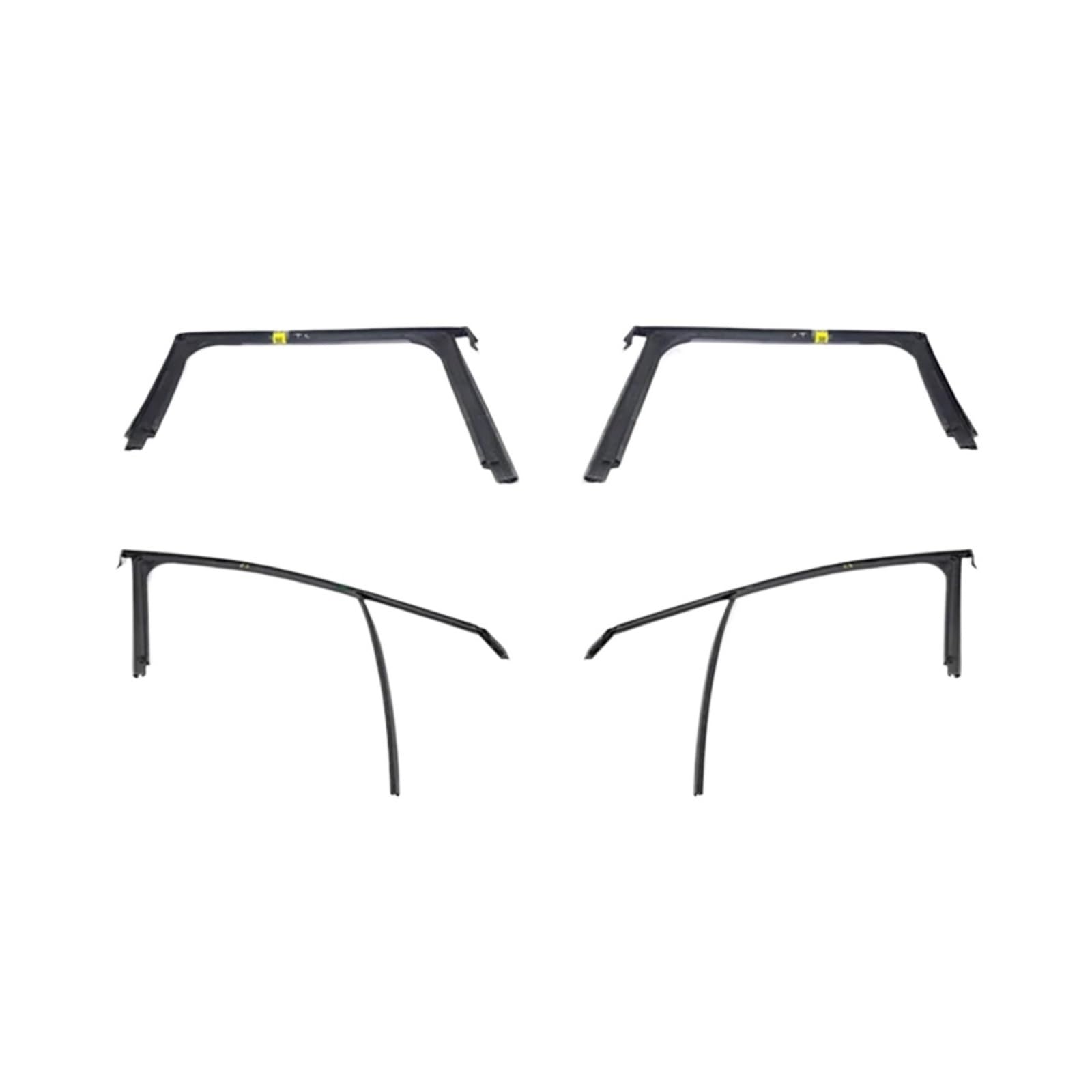 Autofenster-Gummistreifen for obere Abdichtung, Türglasheber, Führungsnut, Schlammmulde, kompatibel mit Peugeot 2008 9678120880G 9678120780D(Rear Right 1PC) von XFSBHMKH