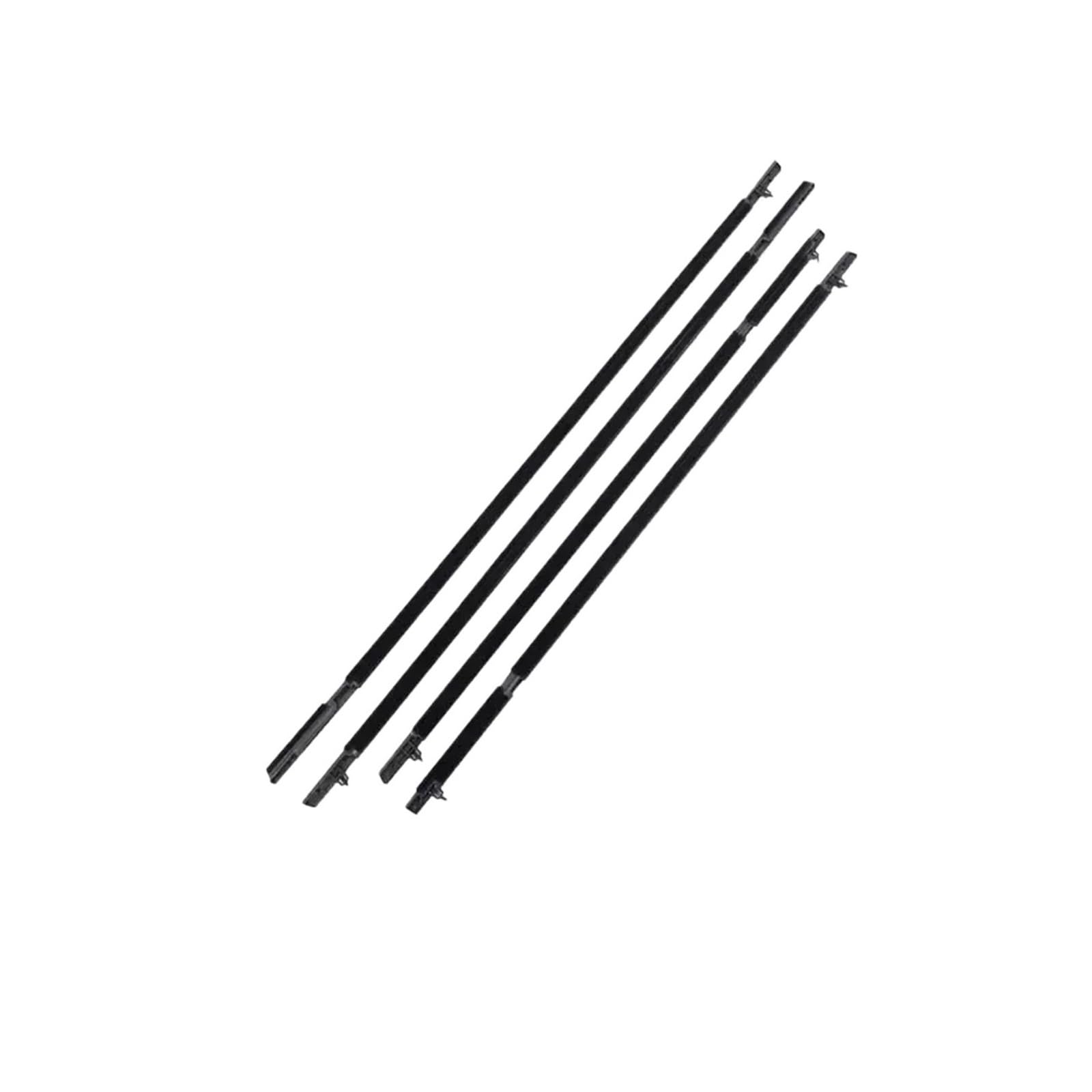 Dichtungsstreifen for Autotürglas, kompatibel mit Toyota RAV4 XA30 2006–2012, US-Version, wasserdichte Fenster-Dichtungsstreifen, Dichtungsbänder, Zubehör(Black 4pcs) von XFSBHMKH