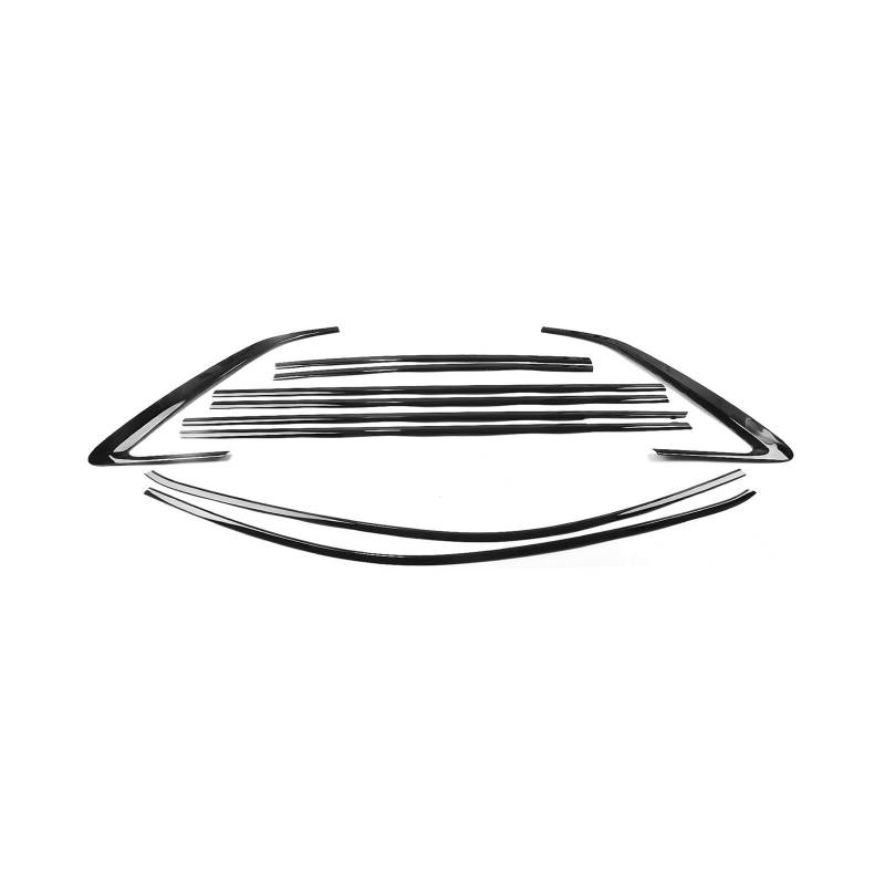 Kompatibel for Audi Q8 2019–2024 Außenfenster-Zierleiste, Abdeckung aus Titanschwarz, wasserdichte Türdichtung, Schattenform, dekorativ von XFSBHMKH