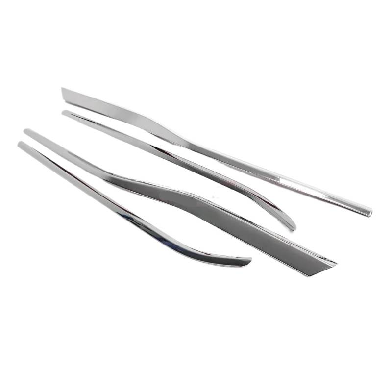 Kompatibel for Ford F-150 F150 2015 2016 2017 2018 2019 2020 Chrom Silber Carbon Fiber Look Auto Fenster Untere Schwelle Körper Trim außen(Chrome Silver) von XFSBHMKH