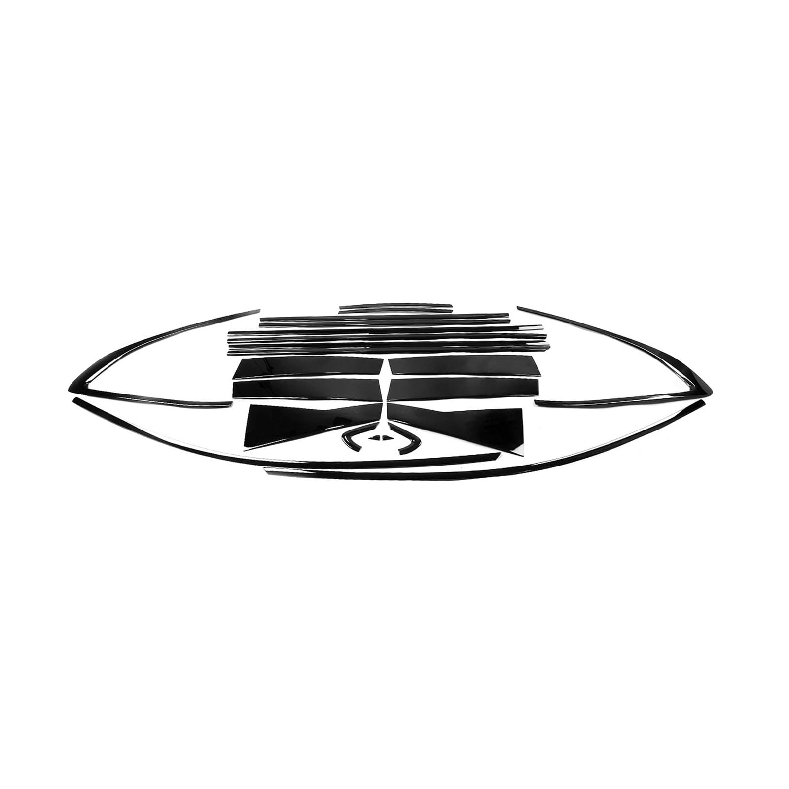 Kompatibel for Honda CRV CR-V 2017–2021 Außenfensterleiste, Titanschwarz, Tür, wasserdichte Dichtung, Schattenform, dekorativ von XFSBHMKH