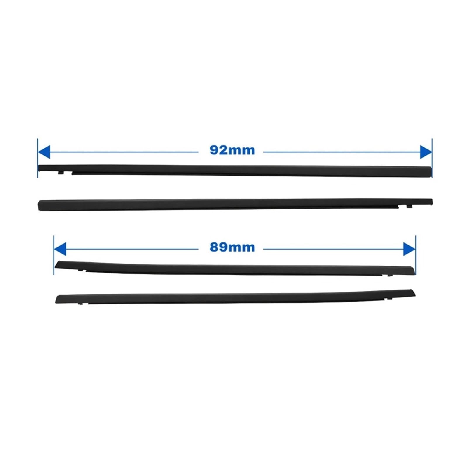 Kompatibel for Honda Civic 2006–2019 Autofenster-Dichtungsstreifen, silberfarben, Seitentür-Glasfenster-Dichtungsstreifen, Dichtungsstreifen, Formverkleidung, Gummi(2016-2021) von XFSBHMKH
