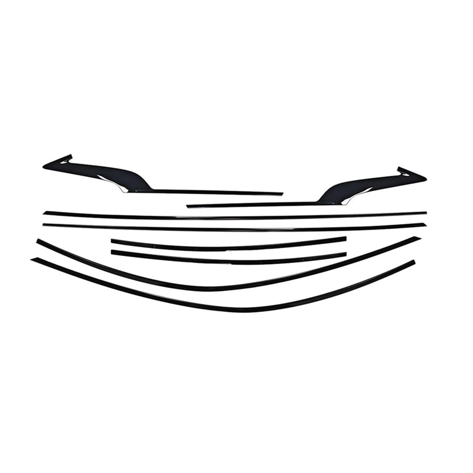 Kompatibel for Infiniti Q60 2017–2022 Außenfenster-Zierleiste, glänzend schwarz, Tür, wasserdichte Dichtung, Schattenform, dekorativ Kompatibel for Infiniti Q60 2017–2022 Außenfenster-Zierleiste, glänzend schwarz, Tür, wasserdichte Dichtung, Schattenform, dekorativ von XFSBHMKH