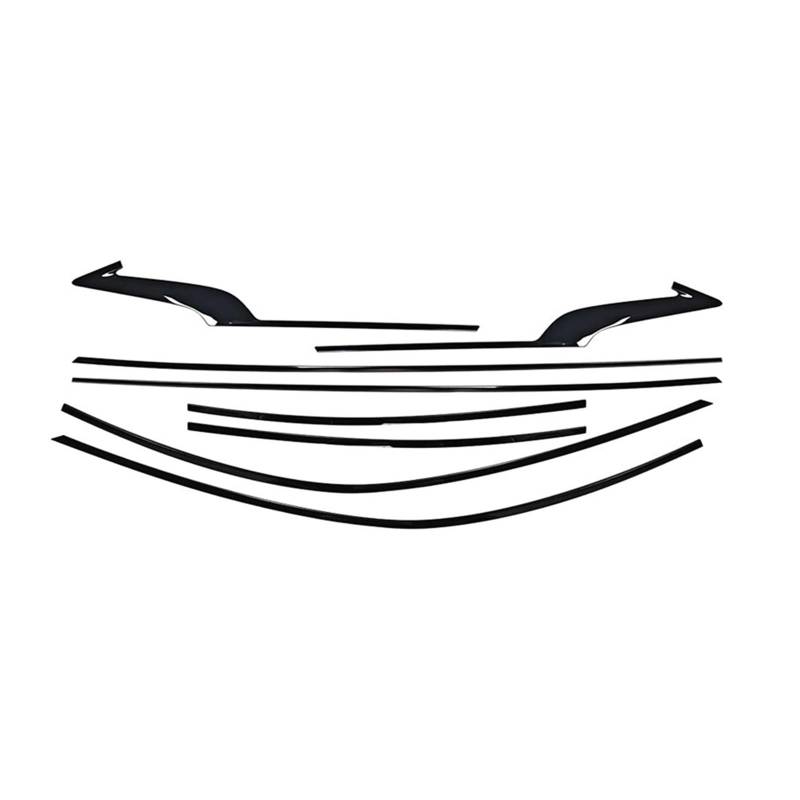 Kompatibel for Infiniti Q60 2017–2022 Außenfenster-Zierleiste, glänzend schwarz, Tür, wasserdichte Dichtung, Schattenform, dekorativ von XFSBHMKH