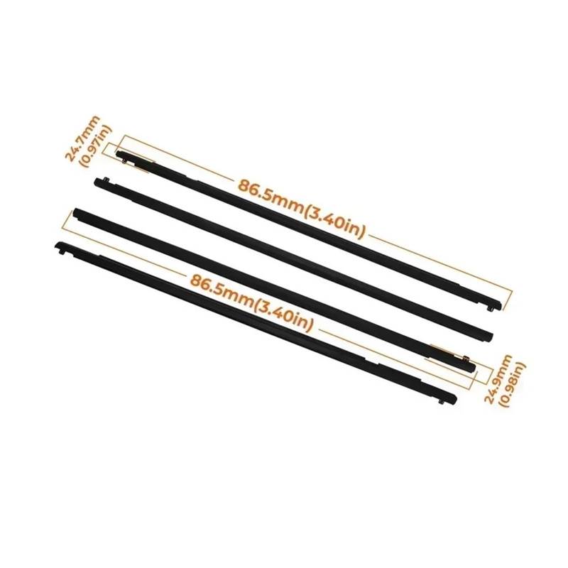 Kompatibel for Mazda 3 2004-2009 Kompatibel for Mazda 6 2004-2012 Autofenster-Dichtungsstreifen, Dichtungsband, Zierleiste, Gummi-Außenfensterglasdichtung(3) von XFSBHMKH