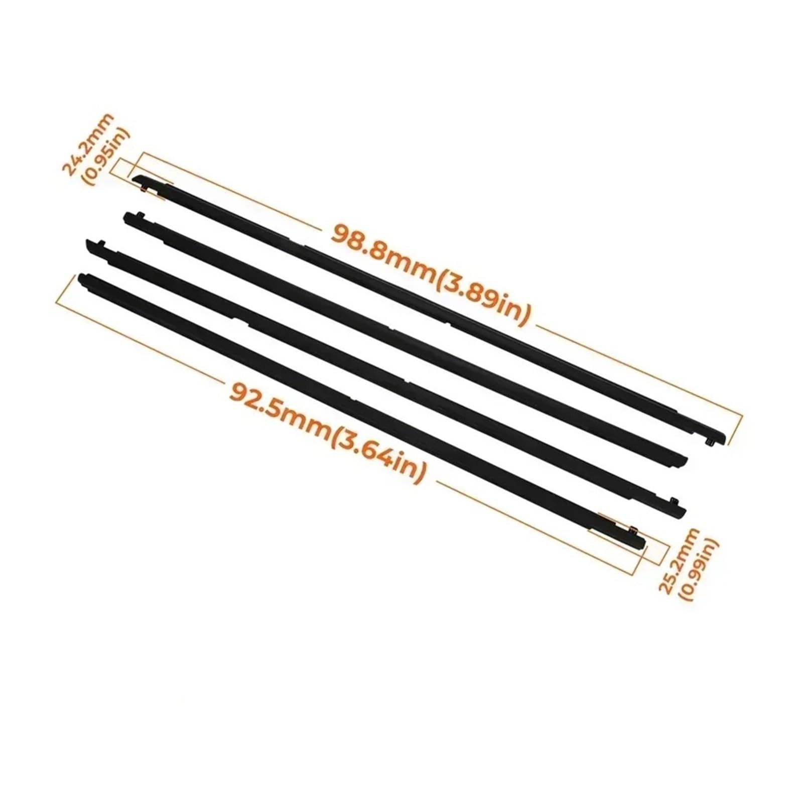 Kompatibel for Mazda 3 2004-2009 Kompatibel for Mazda 6 2004-2012 Autofenster-Dichtungsstreifen, Dichtungsband, Zierleiste, Gummi-Außenfensterglasdichtung(6) von XFSBHMKH
