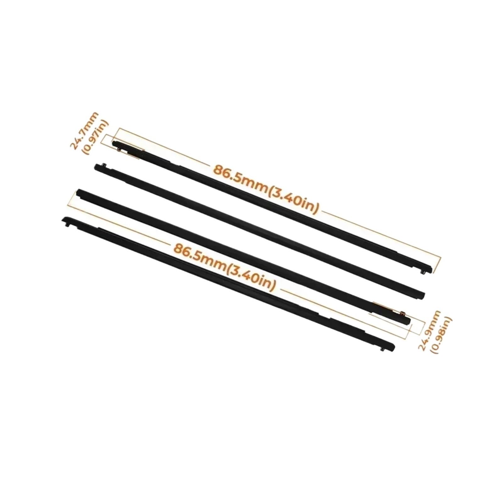 Kompatibel for Mazda 6 2004-2012 for Mazda 3 2004-2009 Autofenster-Dichtungsstreifen, Dichtungsband, Zierleiste, Gummidichtung for äußere Fensterglas(For 3) von XFSBHMKH