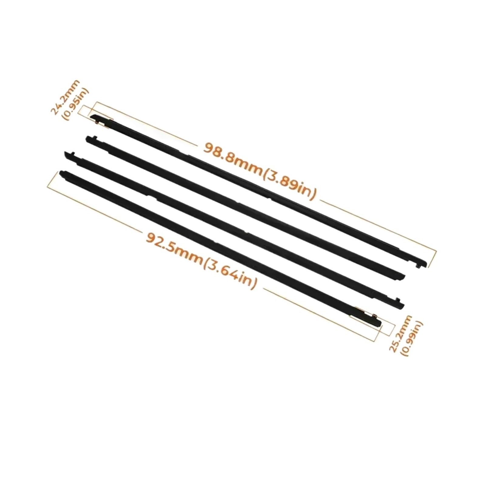 Kompatibel for Mazda 6 2004-2012 for Mazda 3 2004-2009 Autofenster-Dichtungsstreifen, Dichtungsband, Zierleiste, Gummidichtung for äußere Fensterglas(For 6) von XFSBHMKH