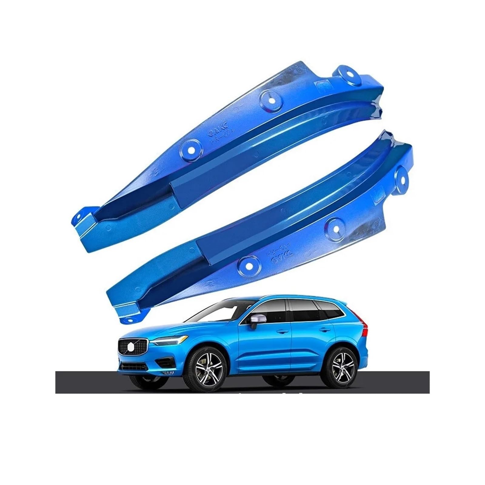 Kompatibel for Volvo XC60 Schmutzfänger Blau 2018 2019 2020 2021 2022 Spezielle Hintertür-Hinterrad-Kotflügel-Modifikation Autozubehör Kotflügel(Bursting blue) von XFSBHMKH