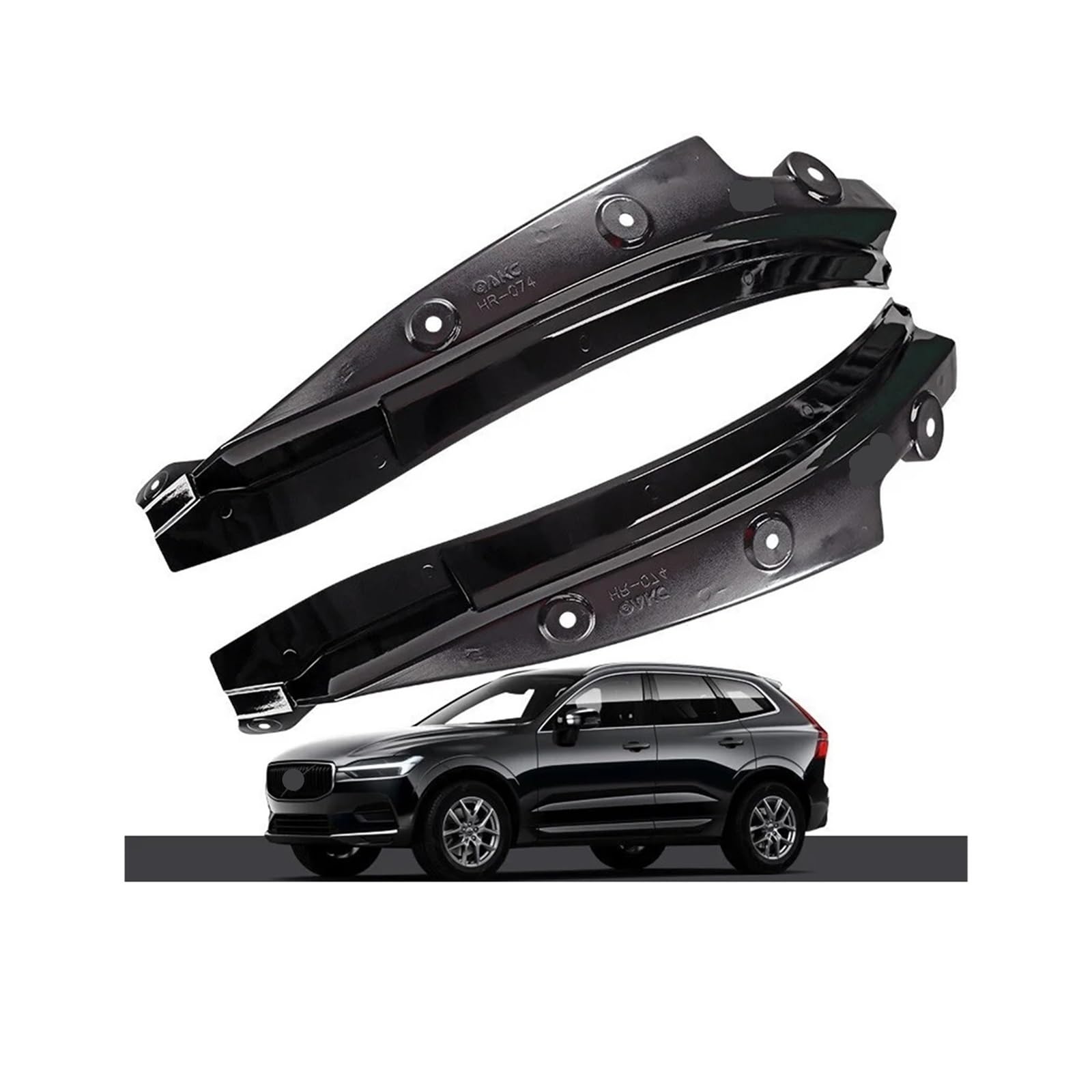 Kompatibel for Volvo XC60 Schmutzfänger Blau 2018 2019 2020 2021 2022 Spezielle Hintertür-Hinterrad-Kotflügel-Modifikation Autozubehör Kotflügel(Onyx black) von XFSBHMKH