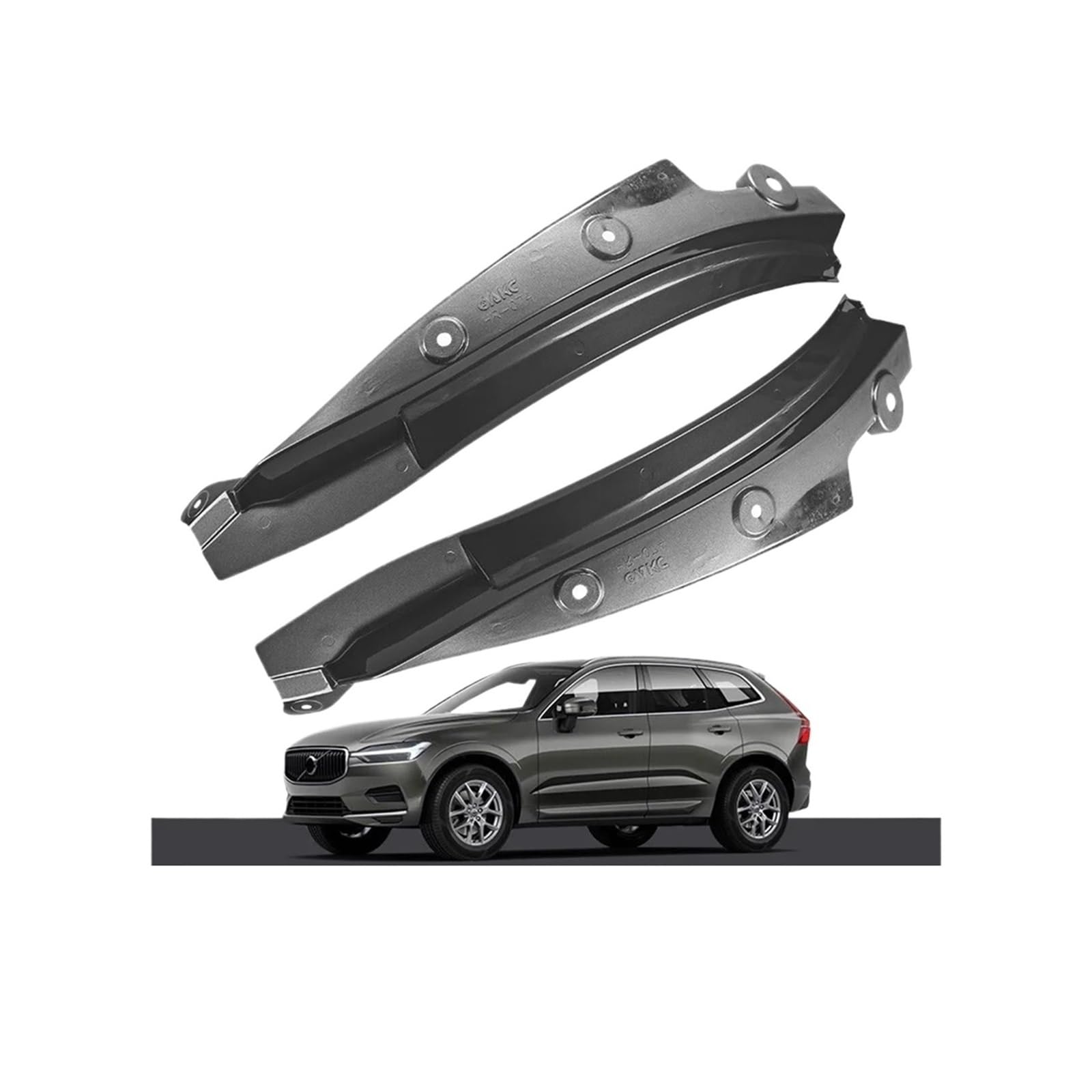 Kompatibel for Volvo XC60 Schmutzfänger Blau 2018 2019 2020 2021 2022 Spezielle Hintertür-Hinterrad-Kotflügel-Modifikation Autozubehör Kotflügel(Pine grey) von XFSBHMKH