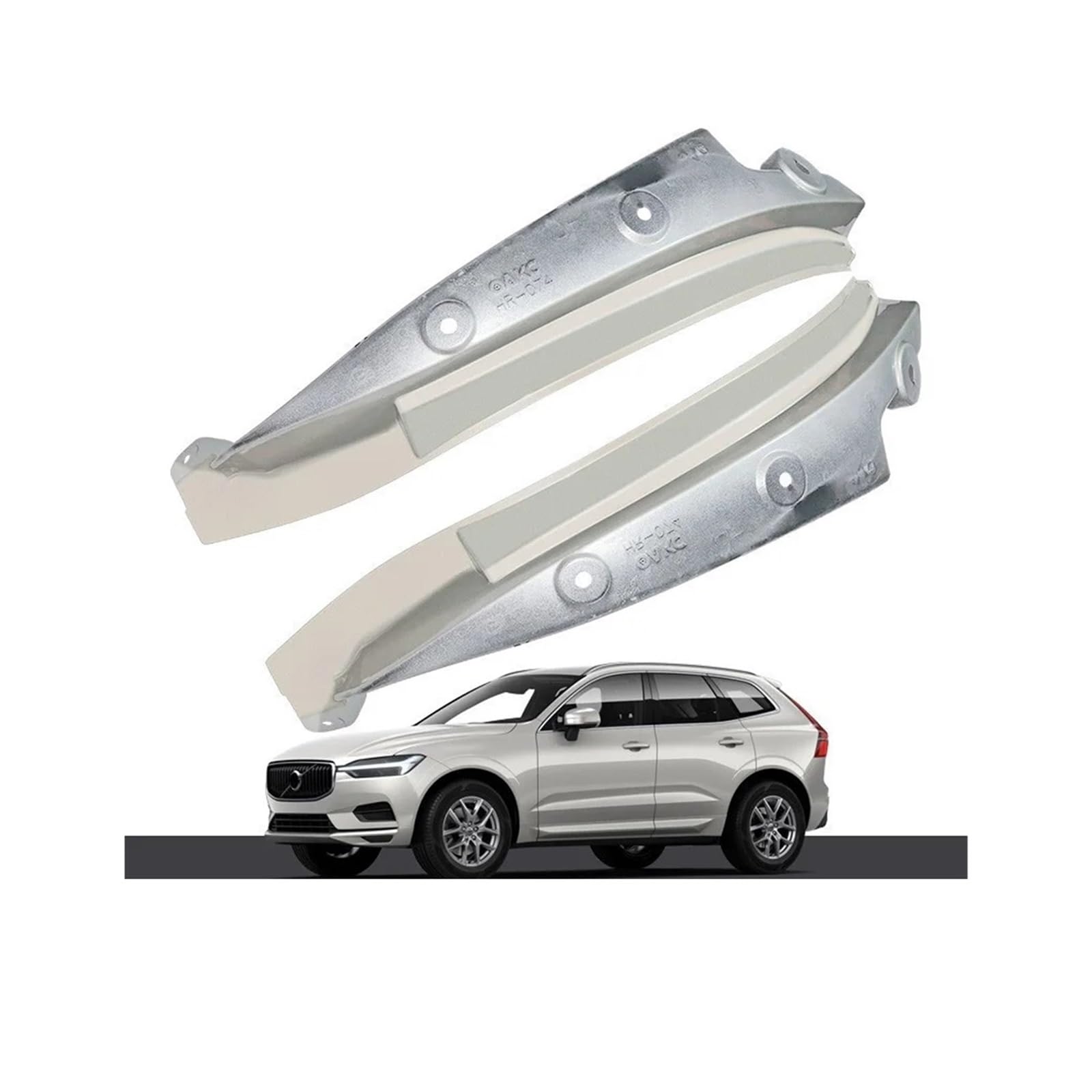 Kompatibel for Volvo XC60 Schmutzfänger Blau 2018 2019 2020 2021 2022 Spezielle Hintertür-Hinterrad-Kotflügel-Modifikation Autozubehör Kotflügel(Silver a) von XFSBHMKH