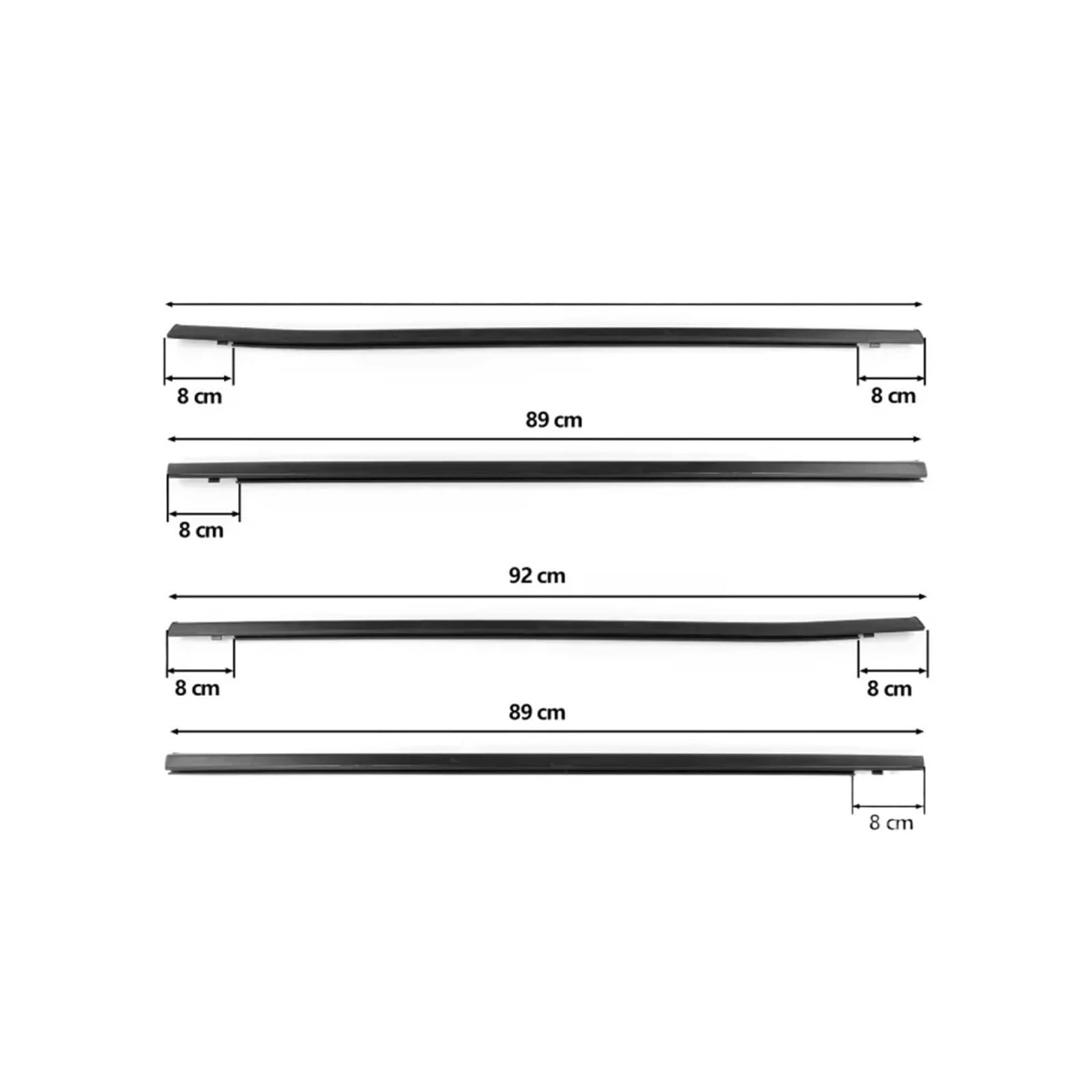 Kompatibel mit Honda Civic 2006–2019 Fenster Weatherstrip Äußere Glas Dichtung Gürtel Trim Abdichtung Gummi Streifen Fenster Wasserdichte Glas Dichtung(For 2016-2019) von XFSBHMKH