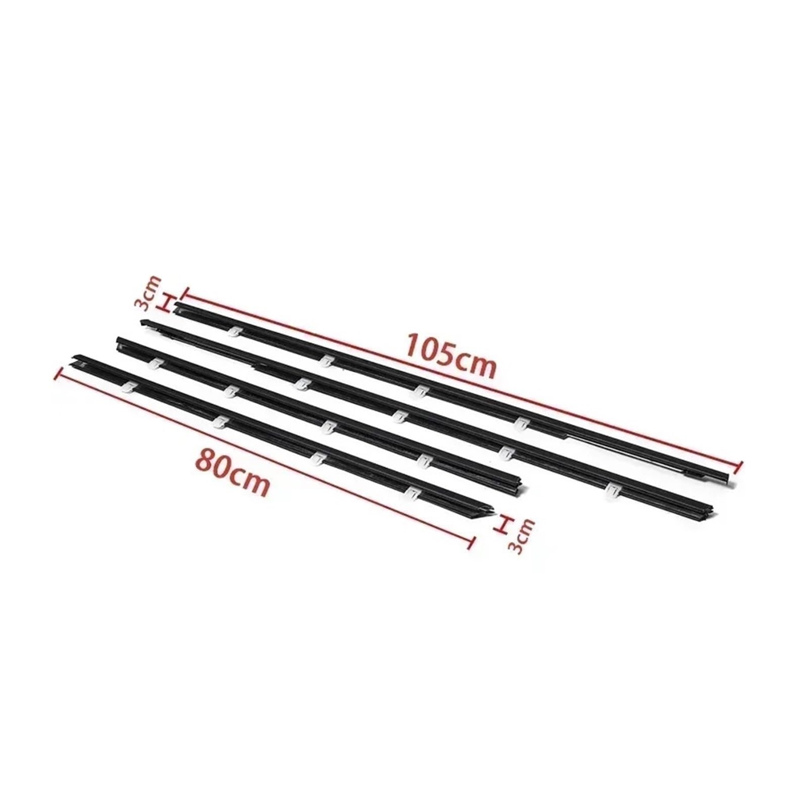 Kompatibel mit Honda Civic Sedan 2001-2019 Fenster Weatherstrip Trim Dichtungsstreifen Gummi Seitentür Außenfenster Glas Dichtung Gürtel(12-15) von XFSBHMKH