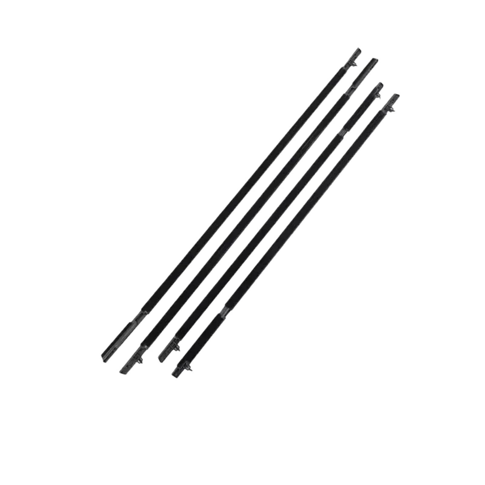 Kompatibel mit Toyota Sienna XL30 2011~2020 2019 2018 2017 2016. Dichtungsstreifen for Autofensterglas, Türwetterfenster, Zierleiste, Zubehör(Black 4pcs) von XFSBHMKH